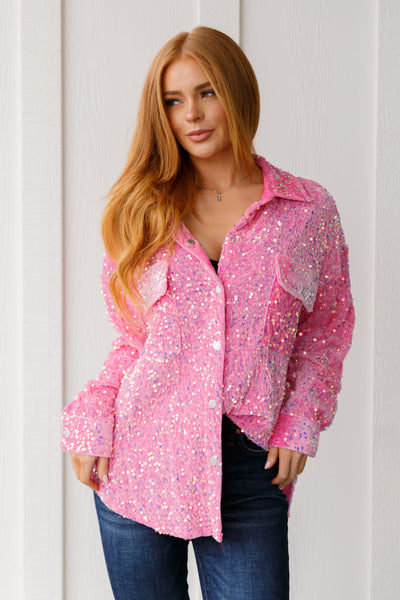 Seeking Love Sequin Shirt