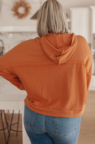 Throwback Heartthrob Hoodie in Orange